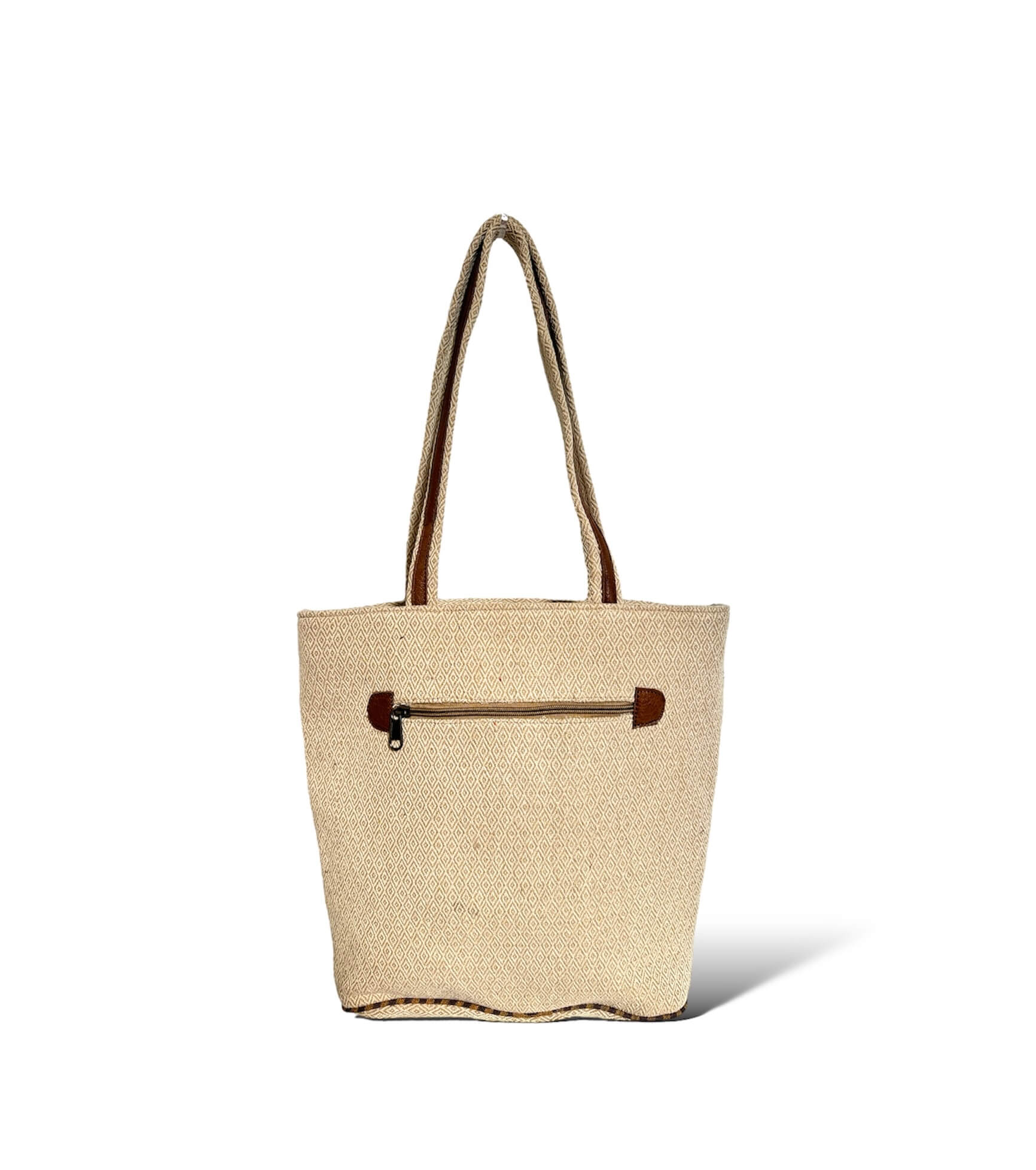 Cotton Leather Mix Handbag 2 cotton leather mix handbag wholesale