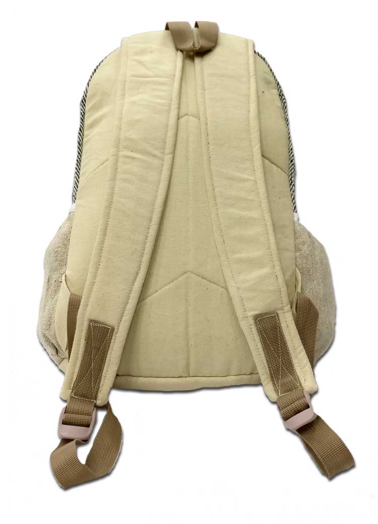 Multi Pocket Hemp Backpack 2 Multi Pocket Hemp Backpack - Image 2