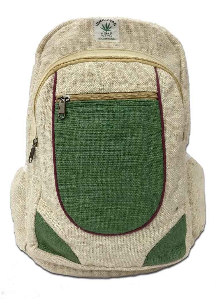 Multi Pocket Hemp Backpack 1 Multi Pocket Hemp Backpack