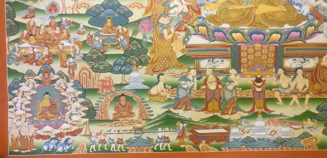 Life of Buddha Master Thangka 2 Life of Buddha Master Thangka - Image 2