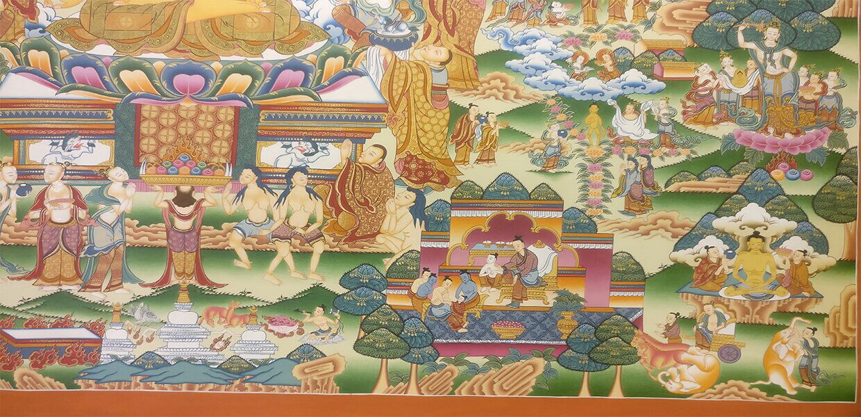 Life of Buddha Master Thangka 4 Life of Buddha Master Thangka - Image 4