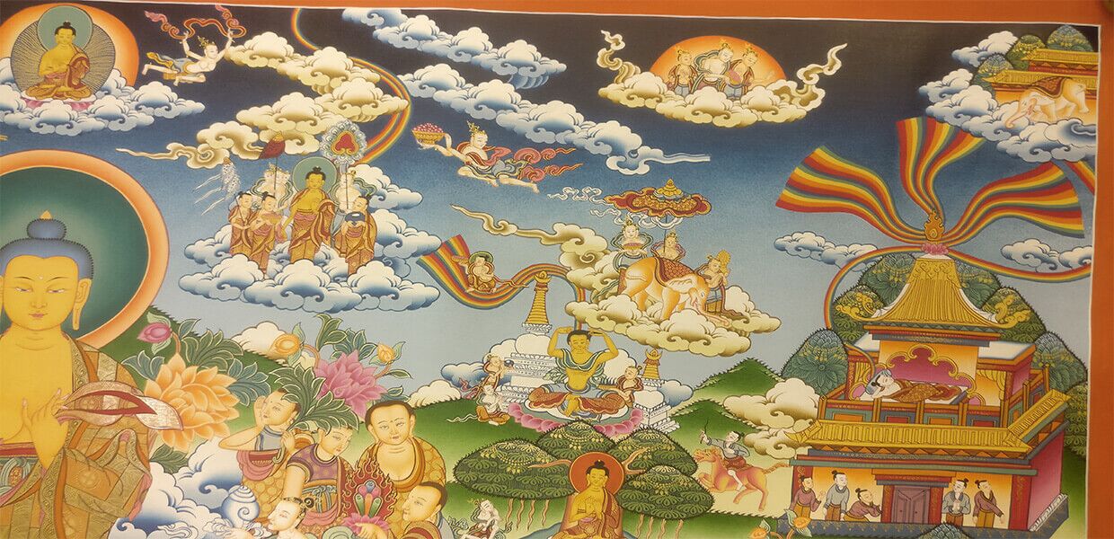 Life of Buddha Master Thangka 5 Life of Buddha Master Thangka - Image 5