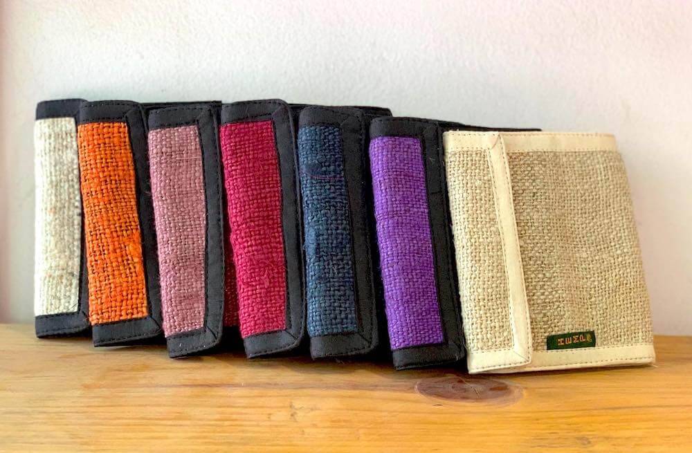 Himalayan Hemp Wallet 3 hemp wallet colors