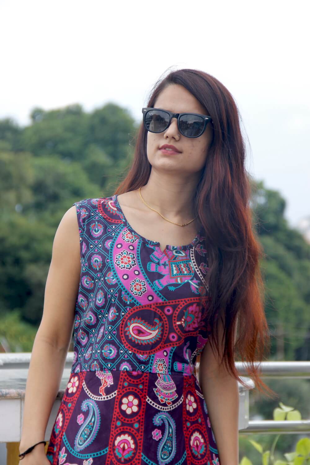 Paisley Cotton Women Dress 4 Paisley Cotton Women Dress