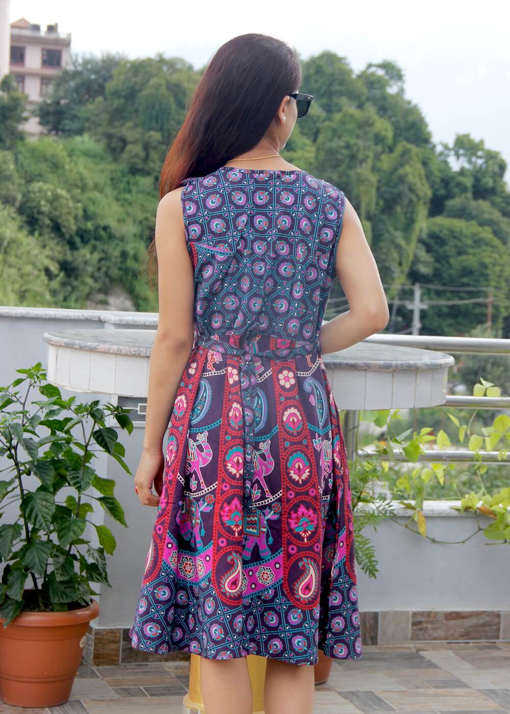 Paisley Cotton Women Dress 2 Paisley Cotton Women Dress