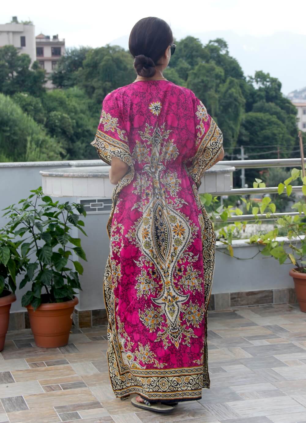Satin Kaftan Full Length Dress 2 Satin Kaftan Full Length Dress