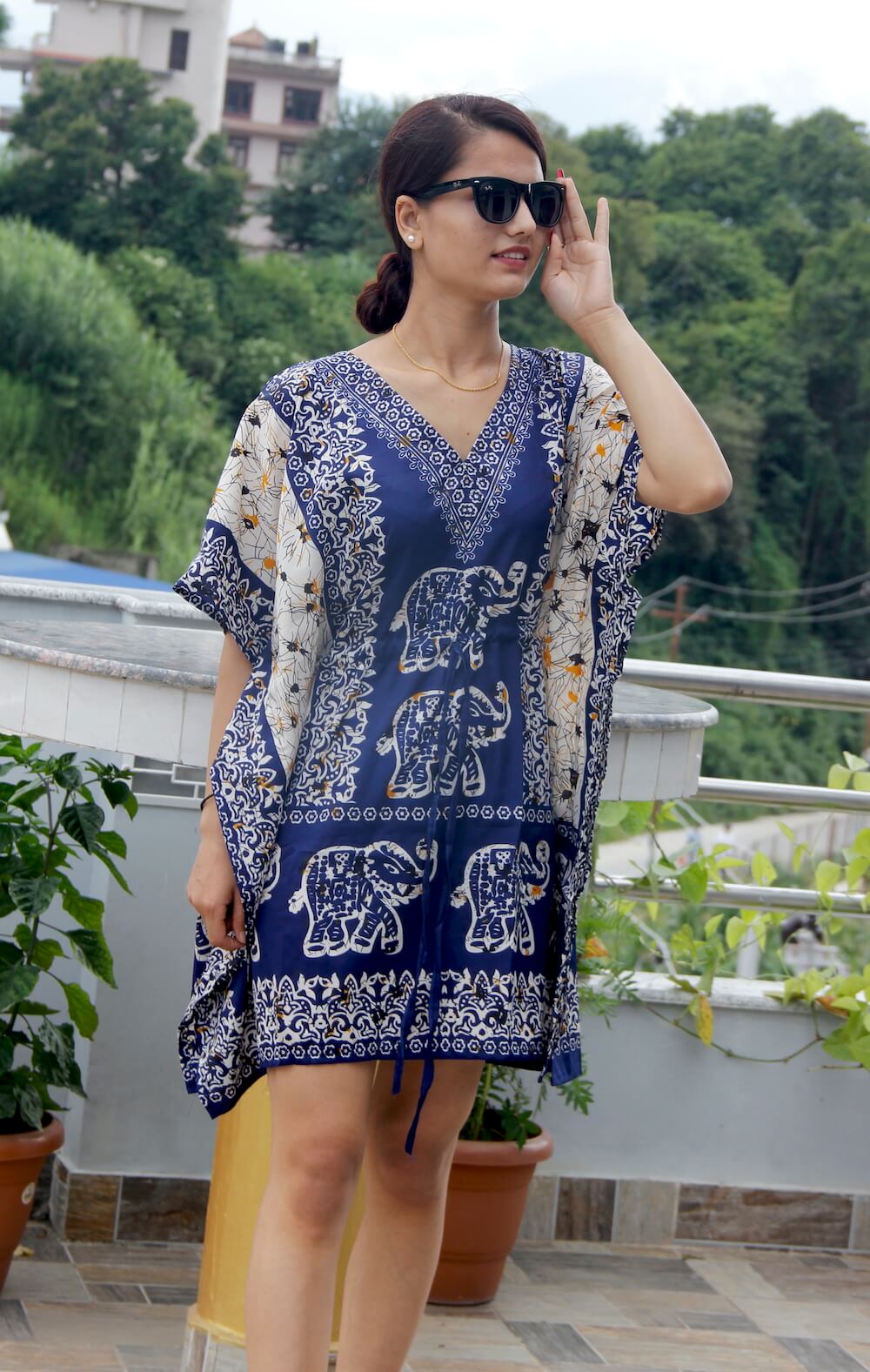 Satin Kaftan Knee Length Dress 5 Satin Kaftan Knee Length Dress