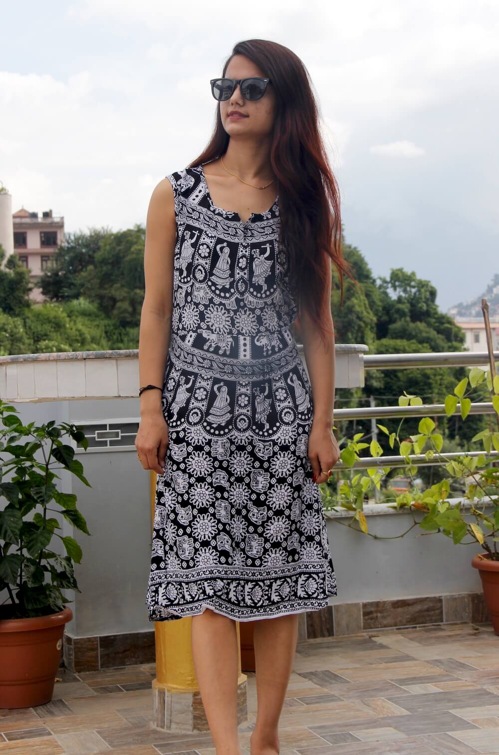 Mithila Women Black and White Dress 1 Mithila Women Black and White Dress