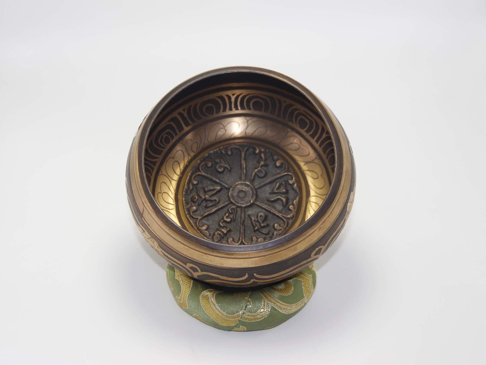 Hand Carved Tibetan Mantra Singing Bowl 1 Hand Carved Tibetan Mantra Singing Bowl