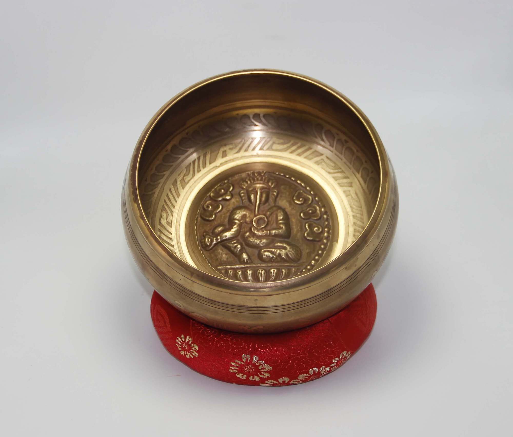 Hand Carved Ganesh Singing Bowl 1 Hand Carved Ganesh Singing Bowl