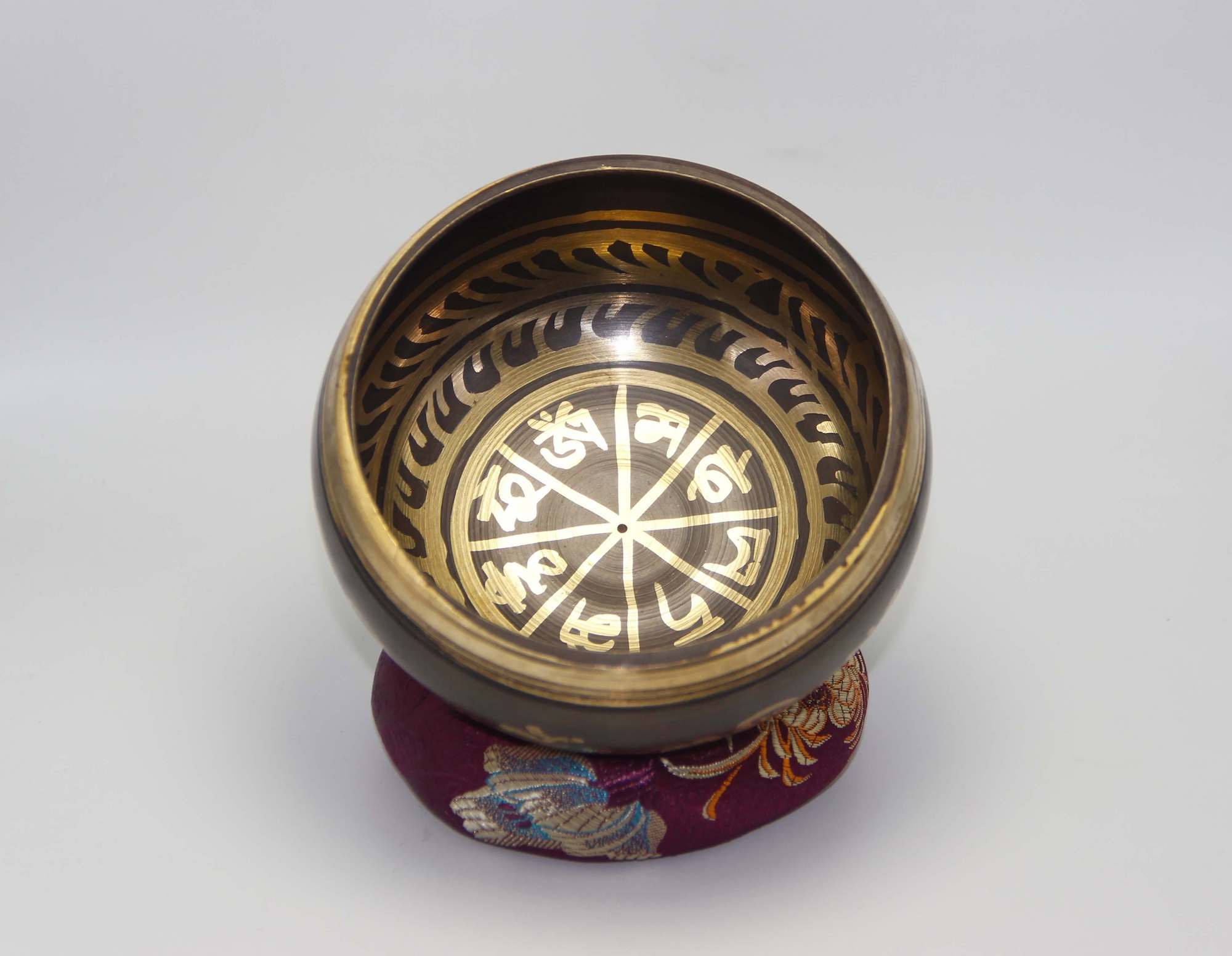 Tibetan Mantra Etched Singing Bowl 1 Tibetan Mantra Etched Singing Bowl