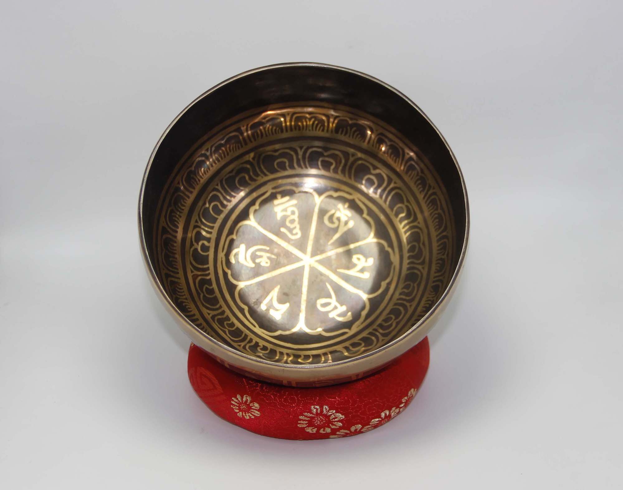 Om Carved Handmade Tibetan Singing Bowl 1 Om Carved Handmade Tibetan Singing Bowl