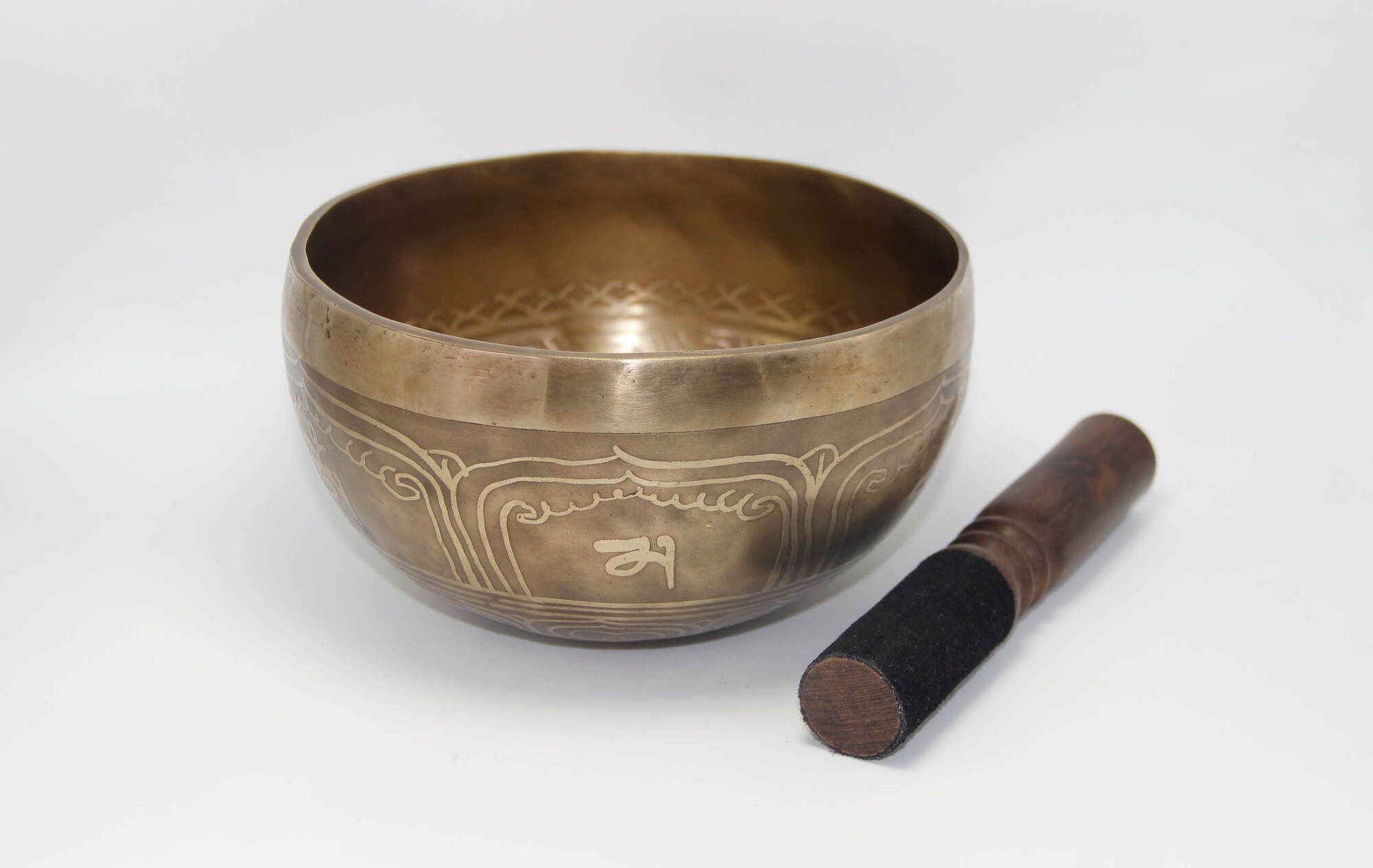 Double Dorje Carved Singing Bowl 3 Double Dorje Carved Singing Bowl
