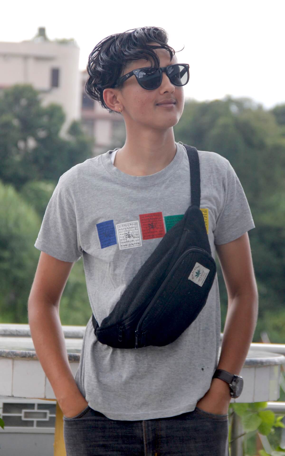 Black Hemp Fanny Pack 4 Black Hemp Fanny Pack