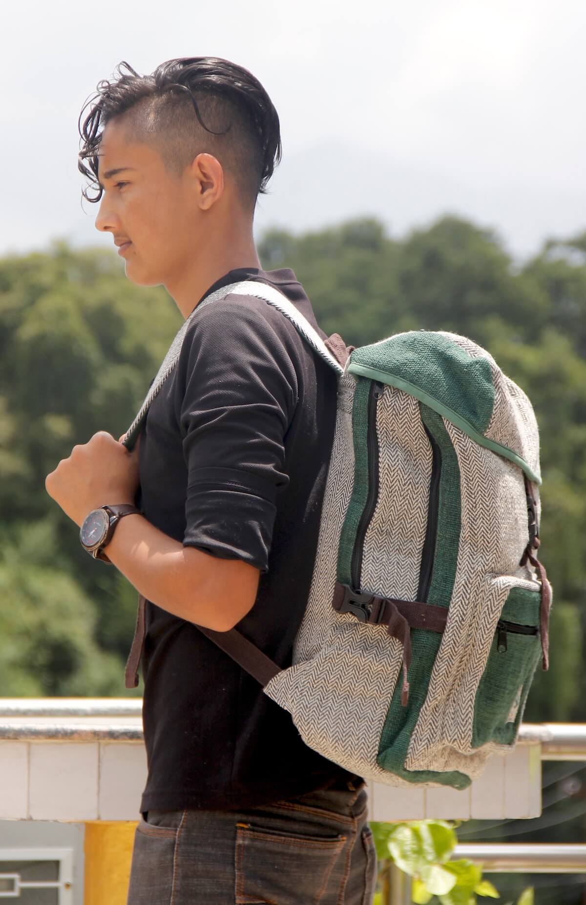 Safari Hemp Backpack 2 Safari Hemp Backpack