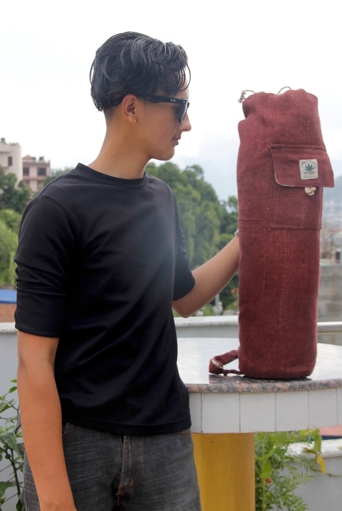 Hemp Yoga Mat & Case Bag 2 Hemp Yoga Mat Bag