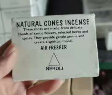 Natural Cones Incense 8 natural cones incense neroli