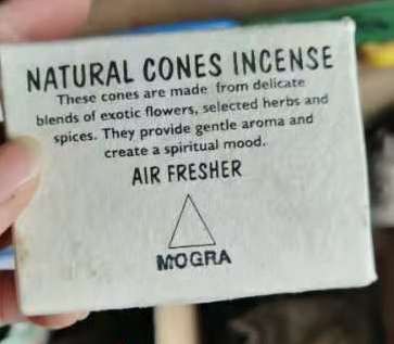 Natural Cones Incense 9 natural cones incense mogra