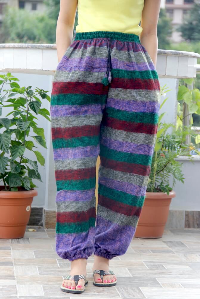 Stripe Harem Woolen Trouser 1 Stripe Harem Woolen Trouser