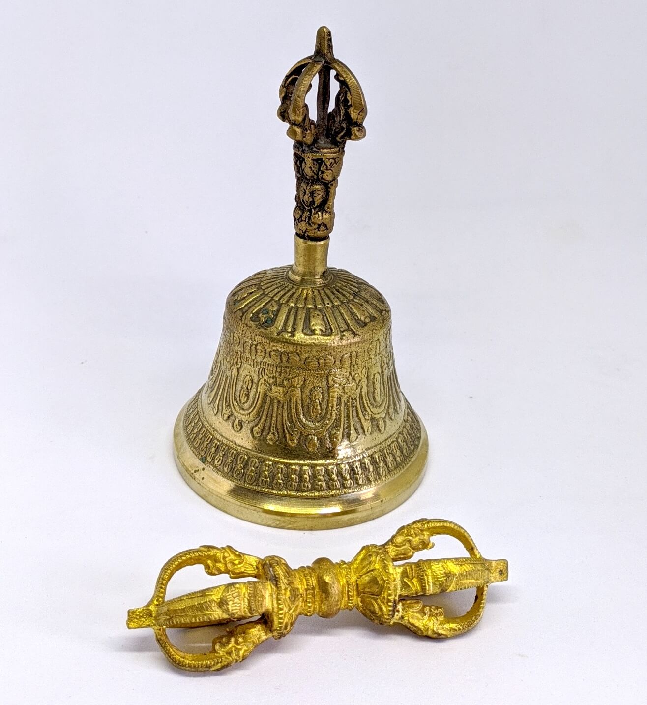 Brass Meditation Bell Set 1 Brass Meditation Bell Set