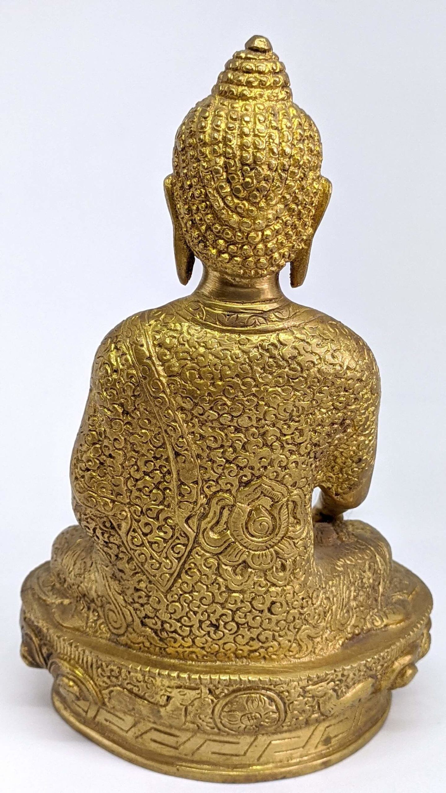 Brass Shakyamuni Buddha Medium Statue 3 Brass Shakyamuni Buddha Medium Statue