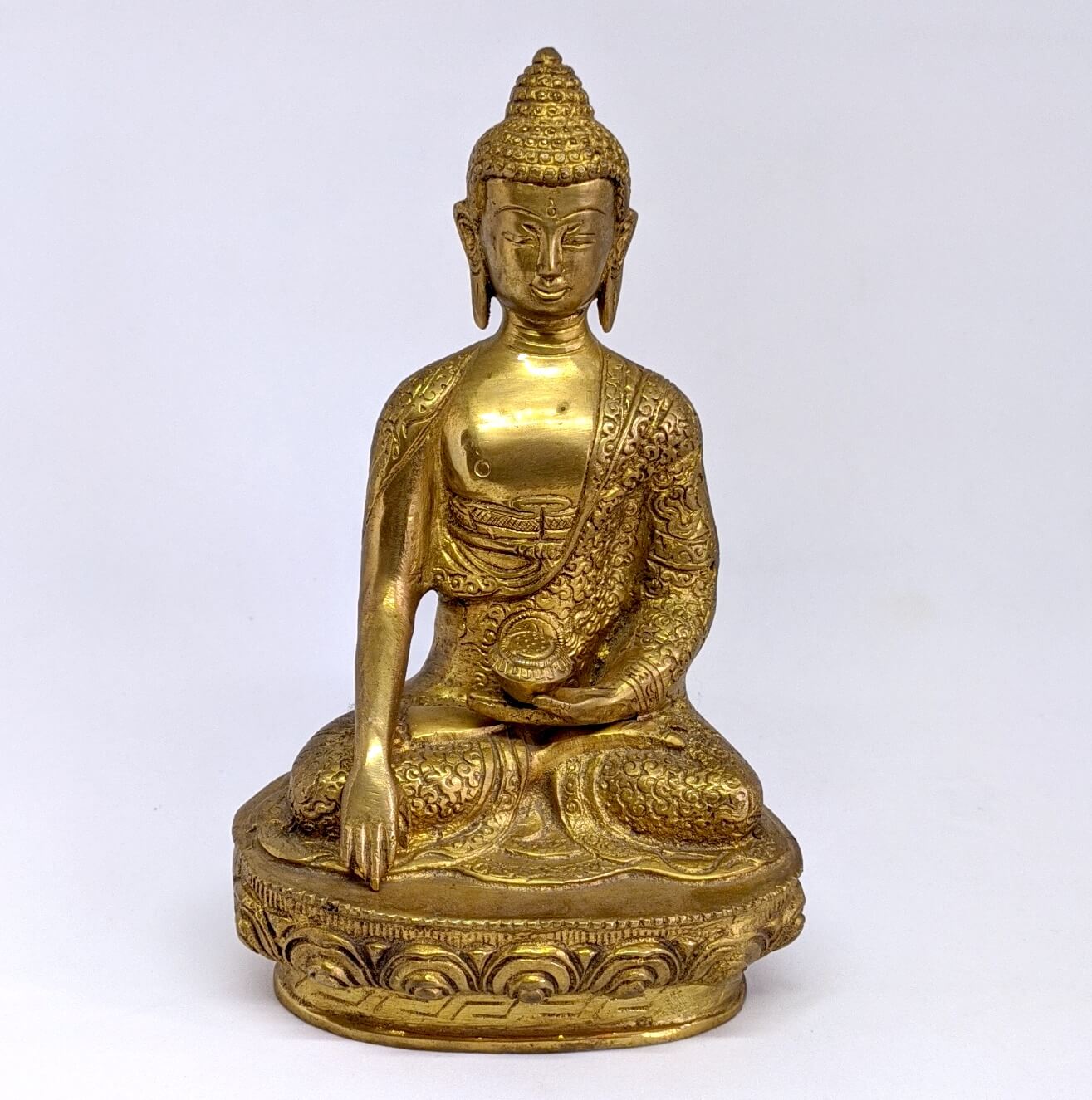 Brass Shakyamuni Buddha Medium Statue 1 Brass Shakyamuni Buddha Medium Statue