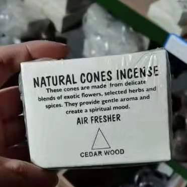 Natural Cones Incense 5 natural cones incense cedarwood