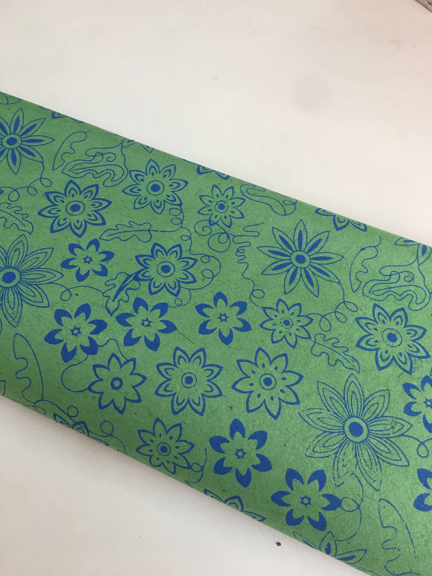 Dark Green Flower Gift Wrapping Paper 1 Dark Green Flower Gift Wrapping Paper