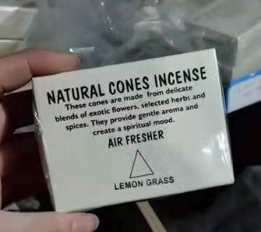 Natural Cones Incense 12 natural cones incense lemon grass