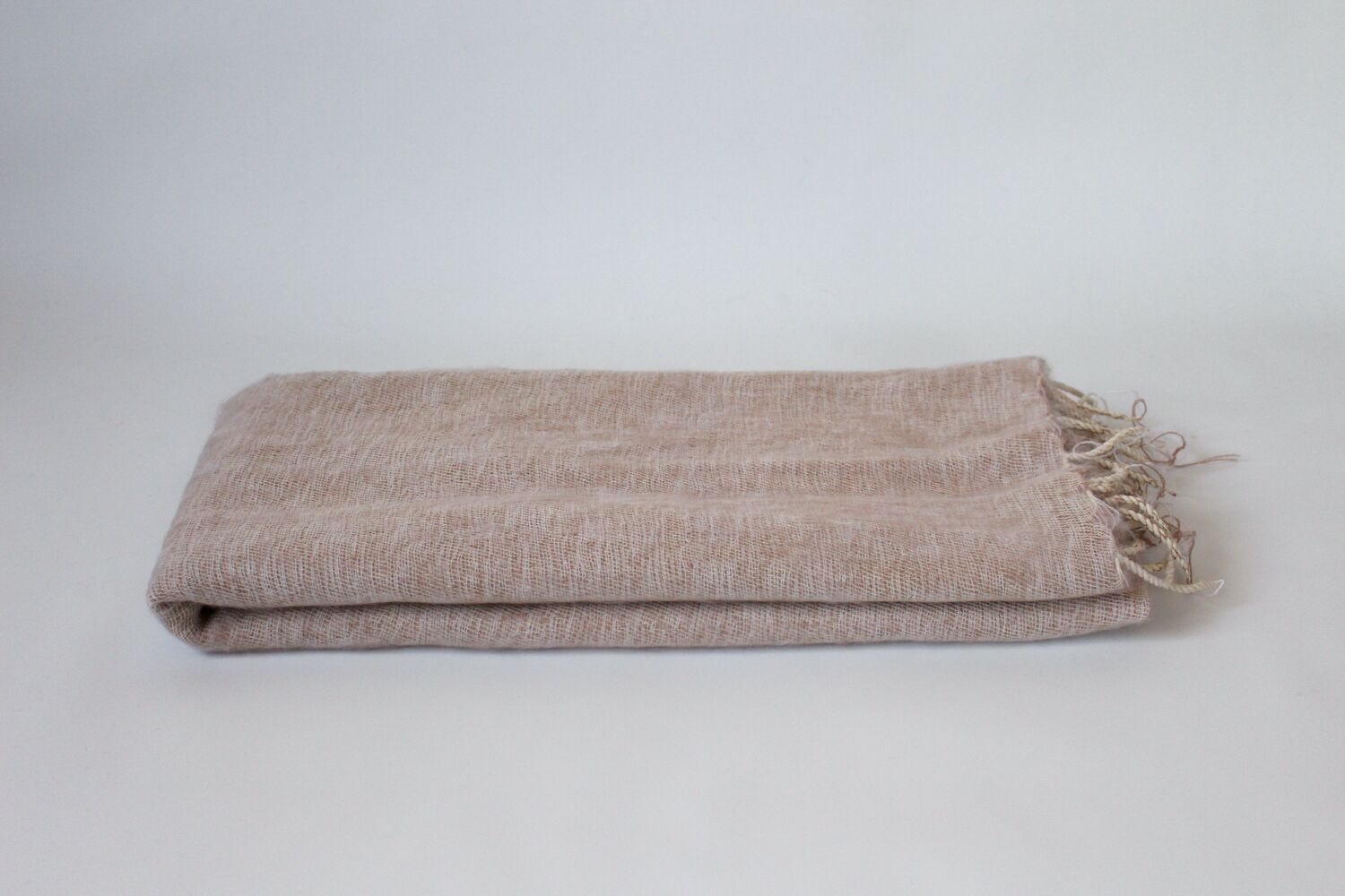 Yak Wool Shawl Beige Color 2 Yak Wool Shawl Beige Color