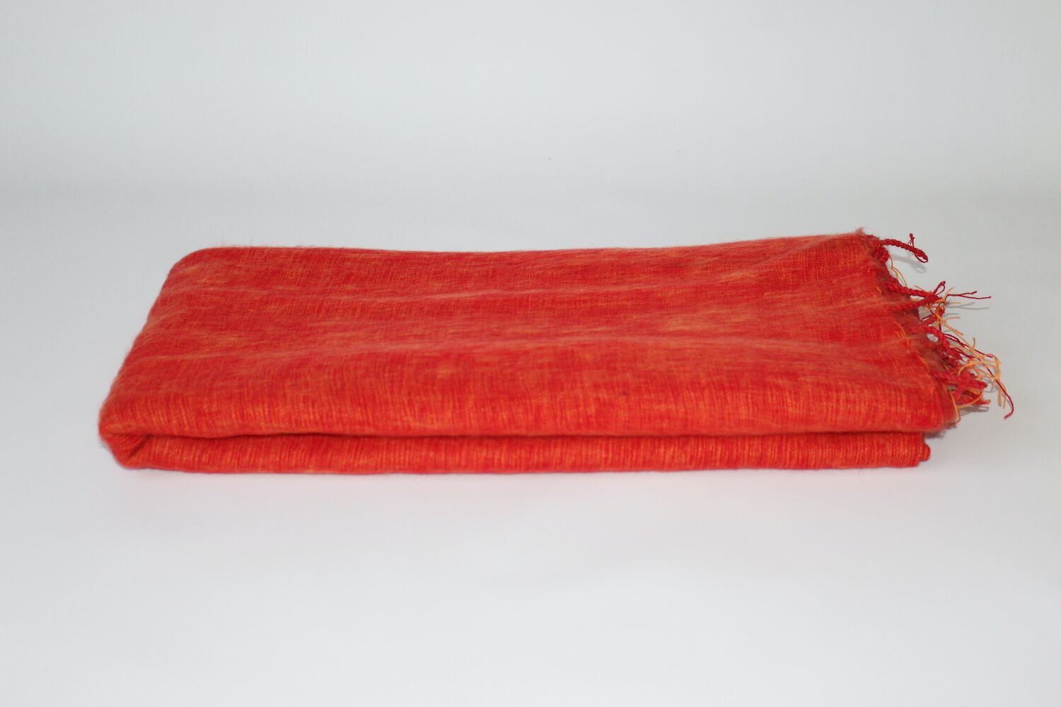 Yak Wool Shawl Orange Color 2 Yak Wool Shawl Orange Color