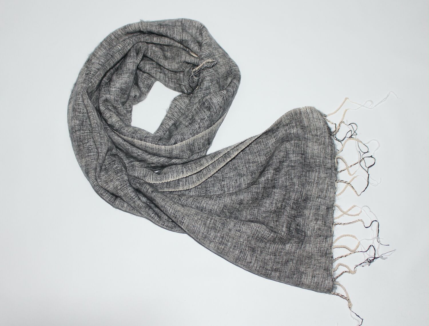 Yak Wool Shawl Light Grey Color 1 Yak Wool Shawl Light Grey Color