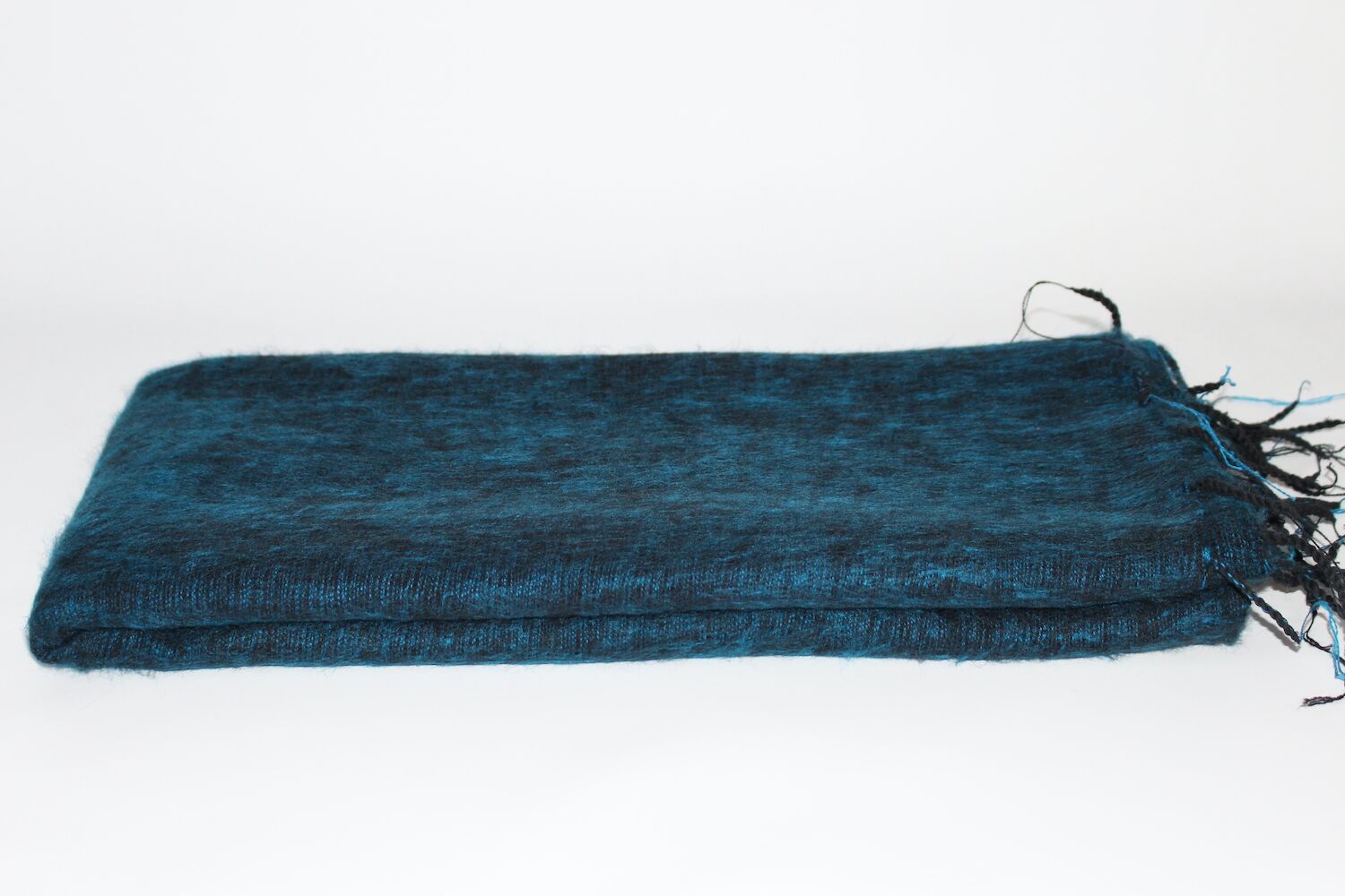 Yak Wool Shawl Petrol Blue Color 2 Yak Wool Shawl Petrol Blue Color