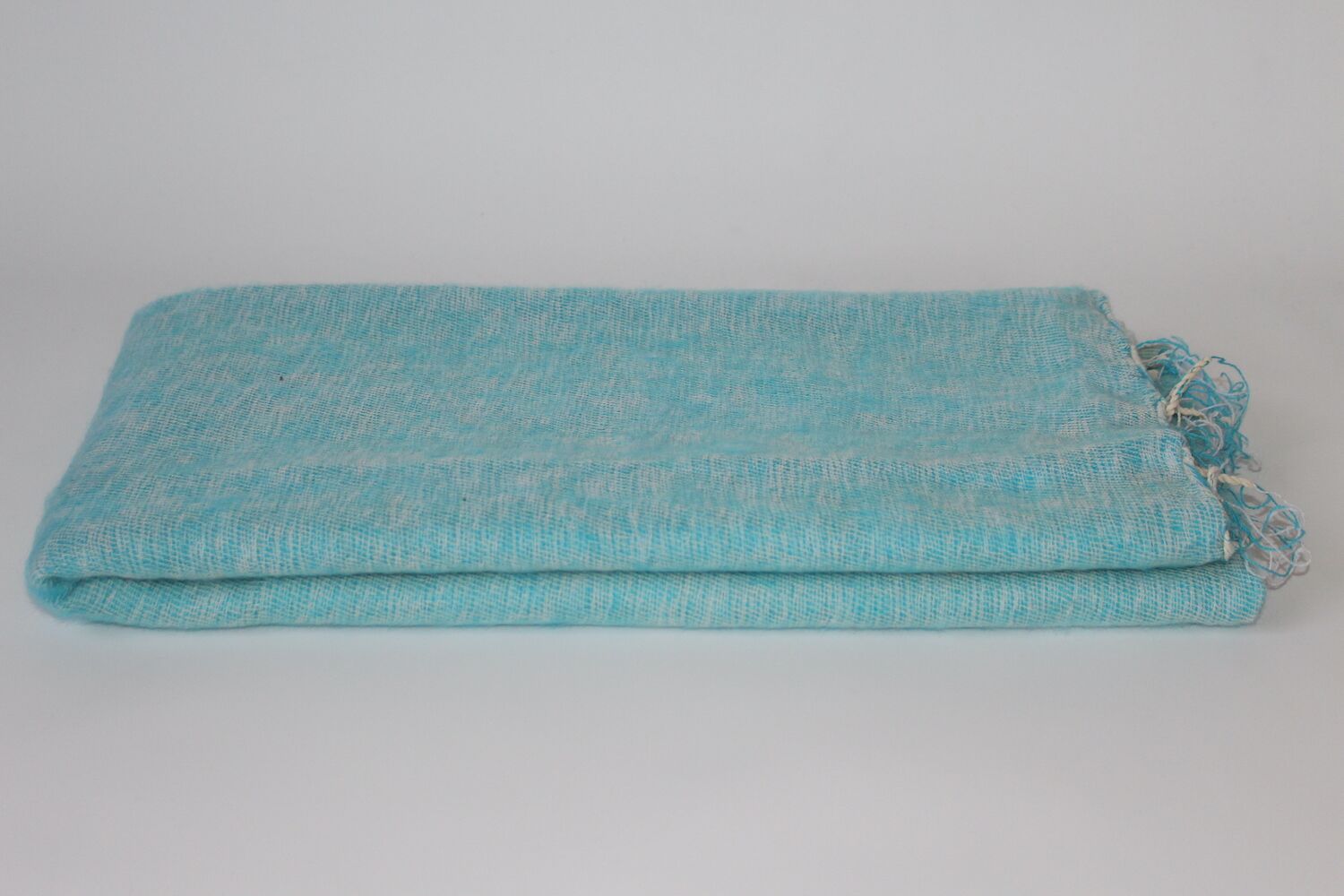 Yak Wool Shawl Light Blue Color 2 Yak Wool Shawl Light Blue Color