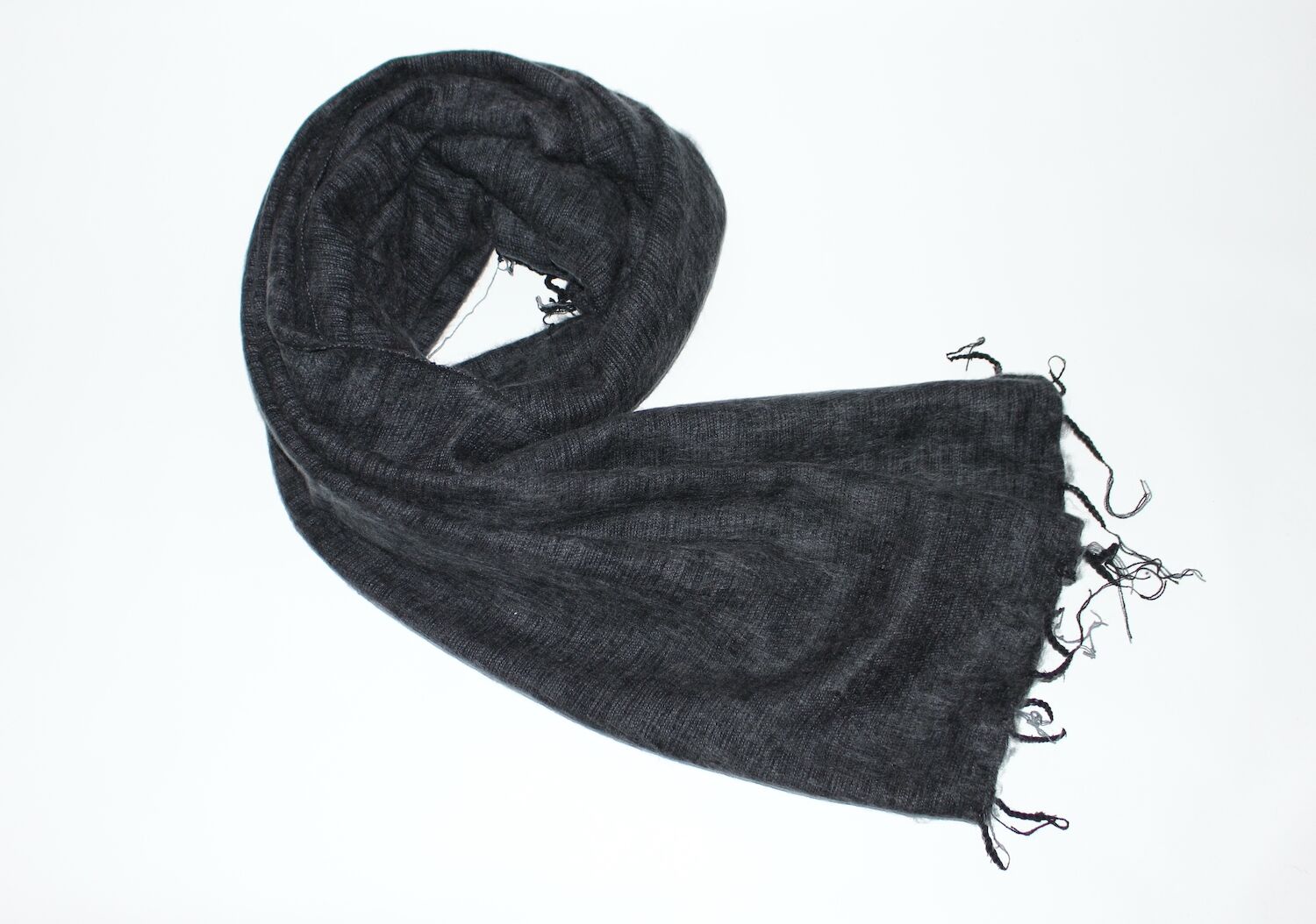 Yak Wool Shawl Dark Grey Color 1 Yak Wool Shawl Dark Grey Color