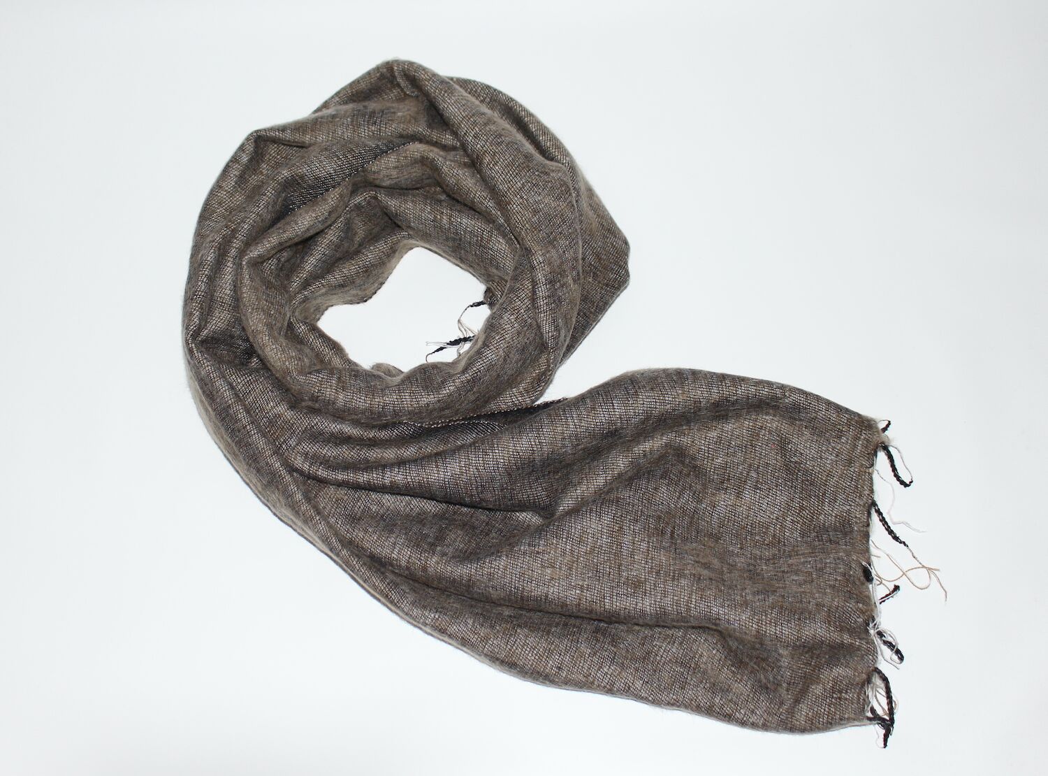 Yak Wool Shawl Mushroom Color 1 Yak Wool Shawl Mushroom Color