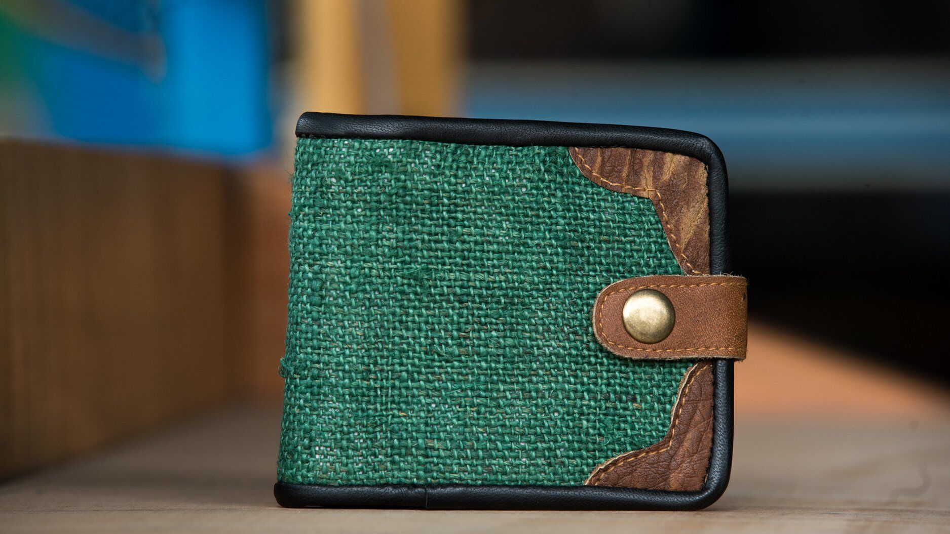 Pure Hemp Bi-fold Wallet Suede 1 Pure Hemp Bi-fold Wallet Suede