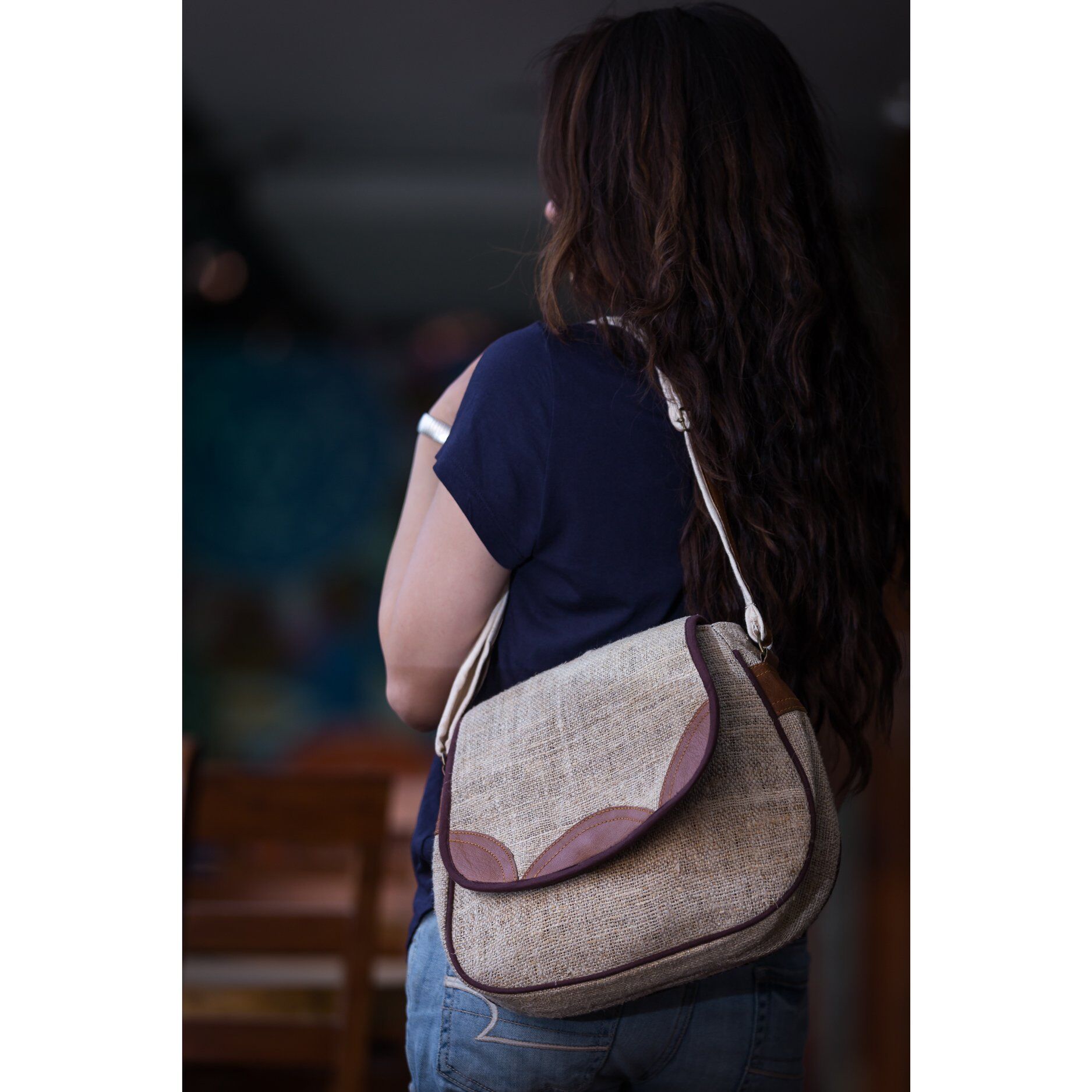Himalayan Hemp Ladies Side Bag 2 Himalayan Hemp Ladies Side Bag - Image 2