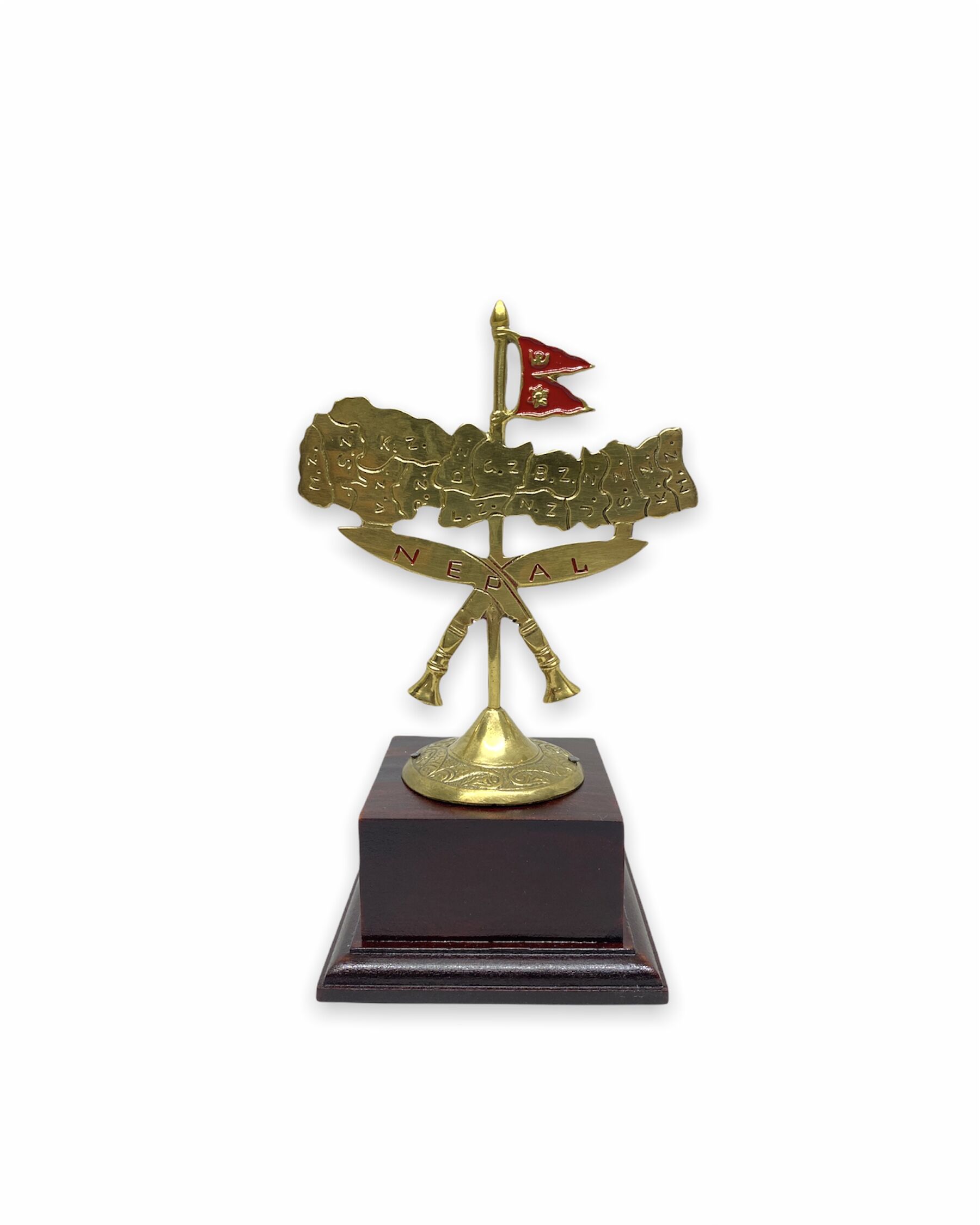 Khukuri Cross and Nepal Map Gift Stand 1 Khukuri Cross and Nepal Map Gift Stand