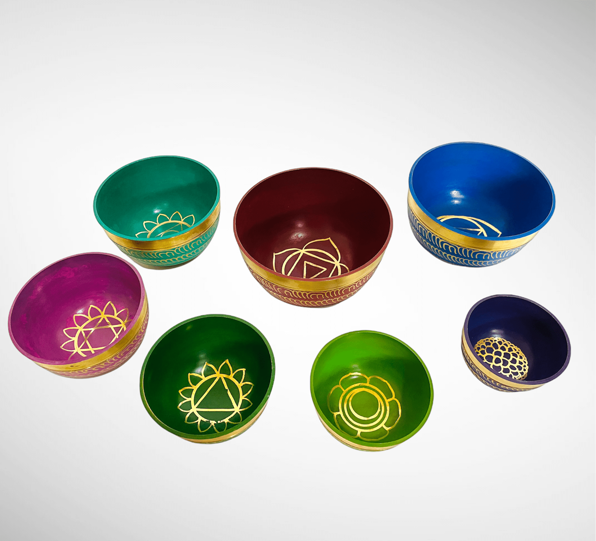 Seven Chakra Colors Healing Singing Bowls 3 Seven Chakra Colors Healing Singing Bowls