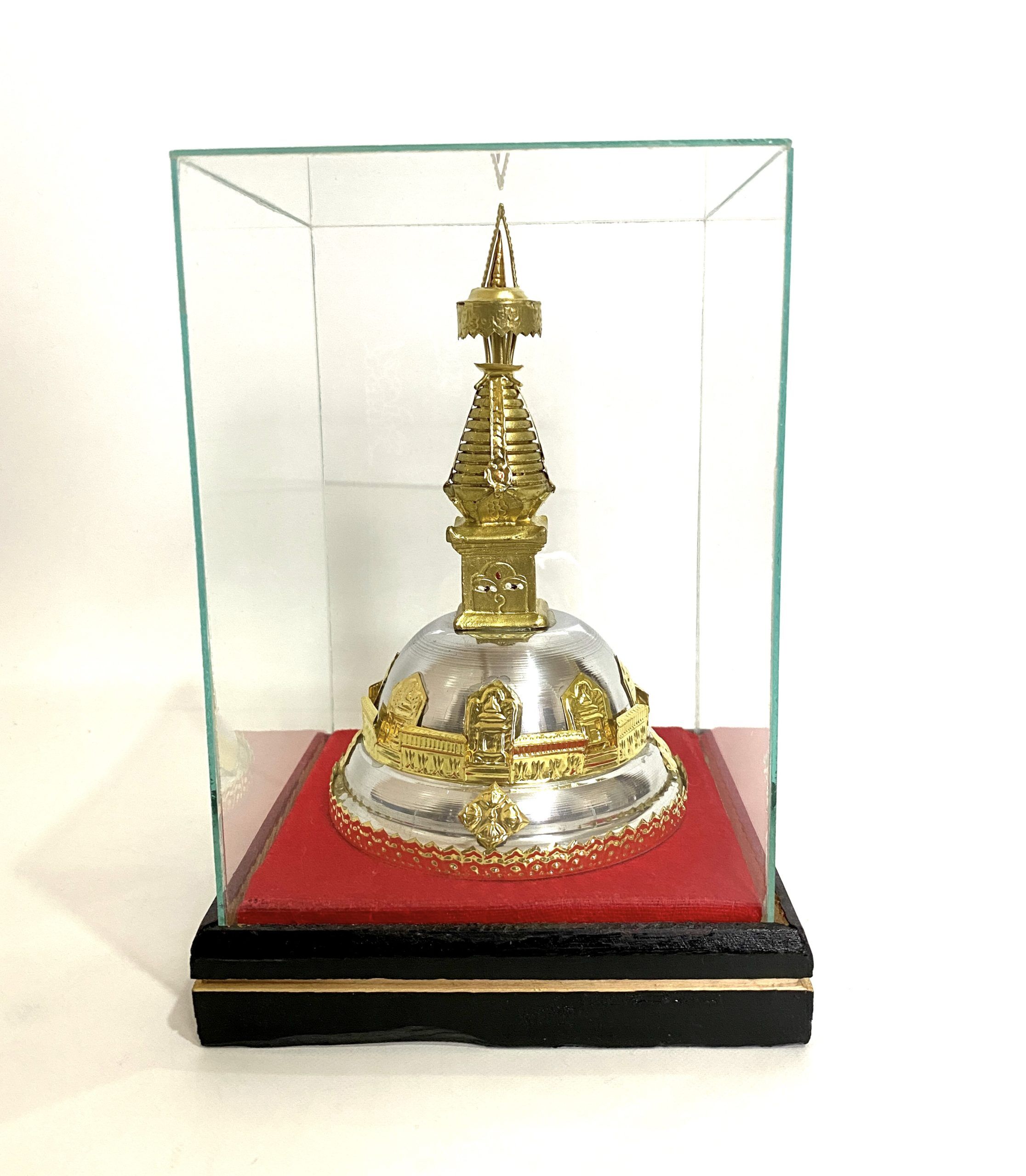Swayambhunath Stupa in Glass Case 1 Swayambhunath Stupa in Glass Case