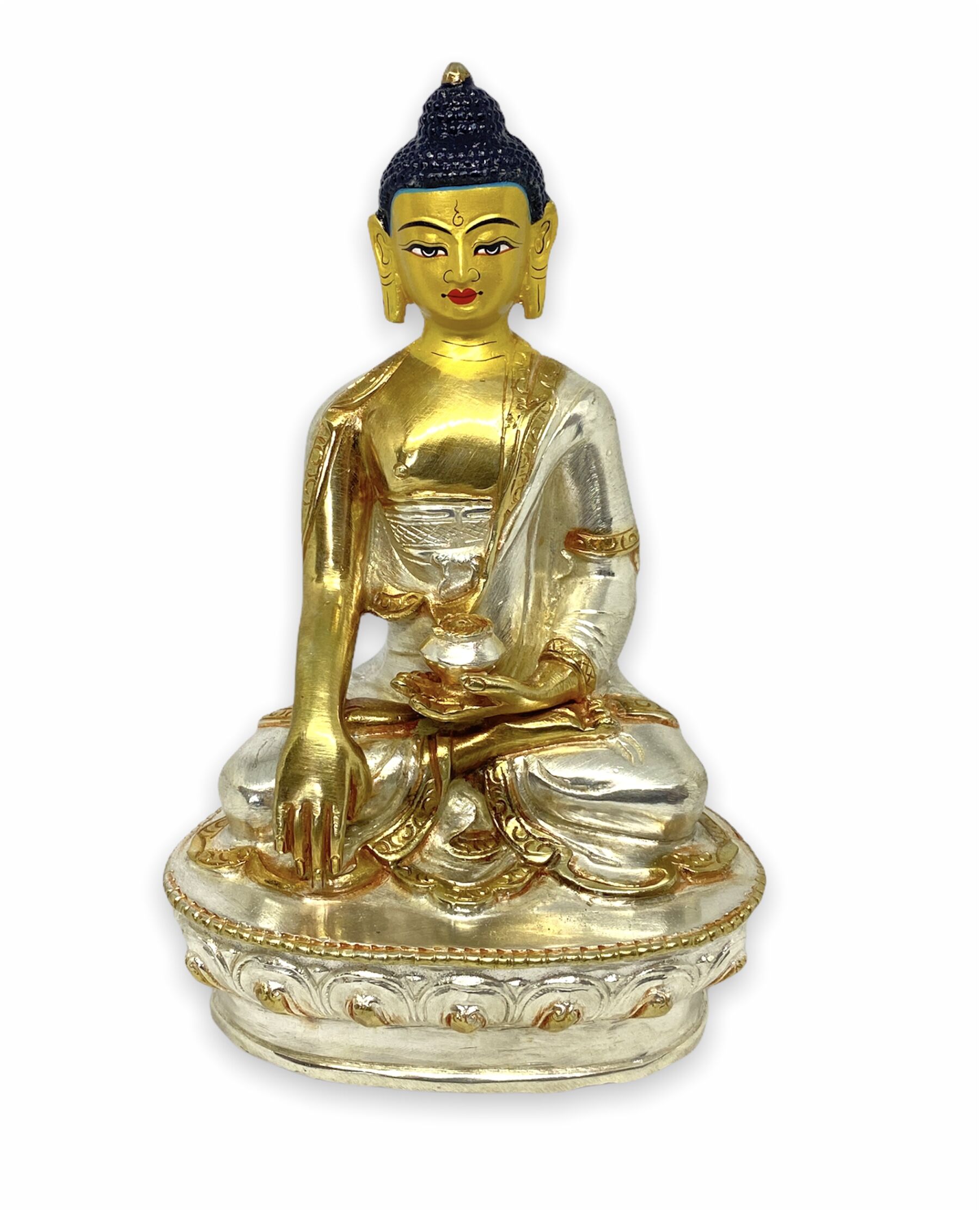 8.5 inches Gold Plated Buddha Statue 1 gold plated buddha statue