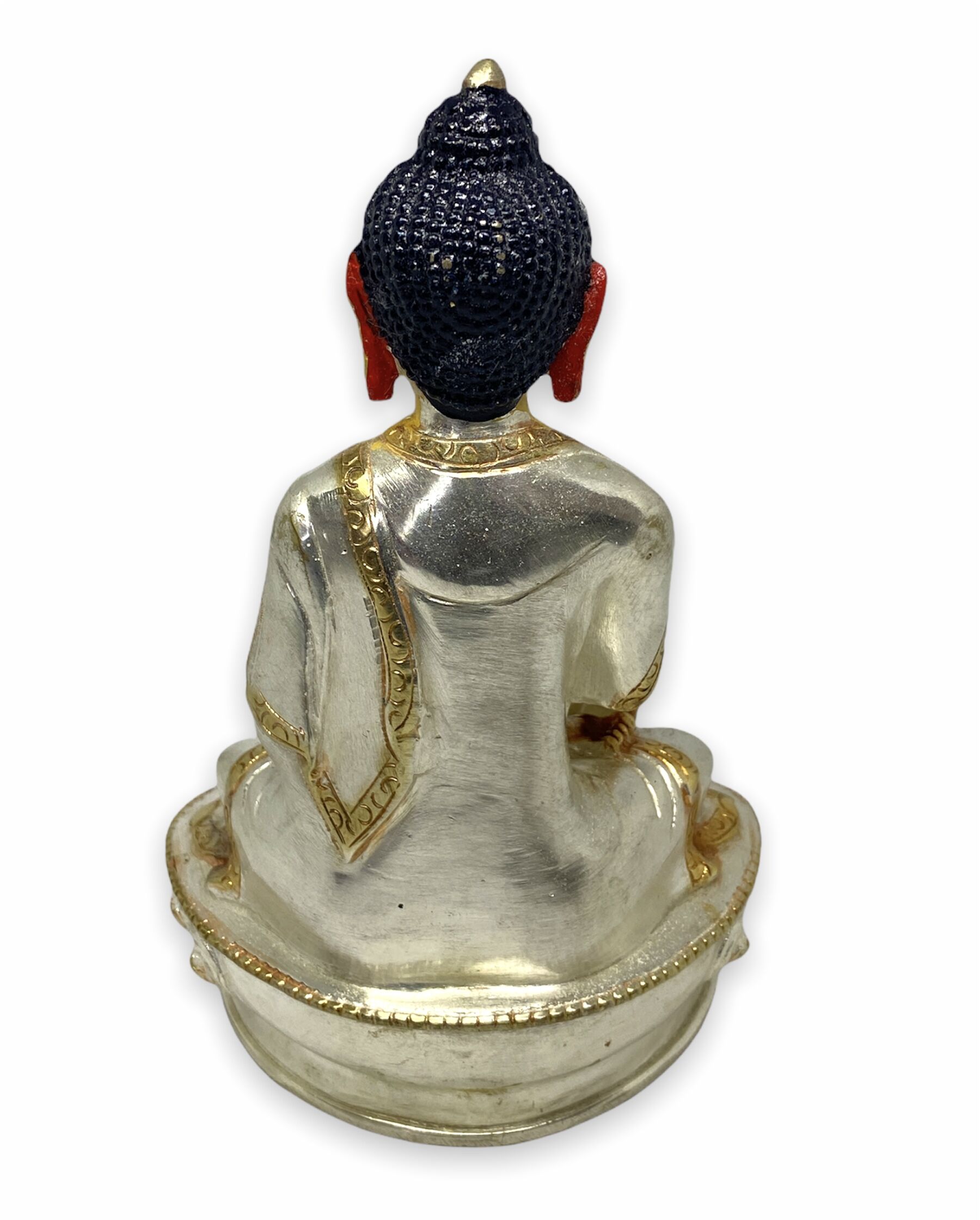 8.5 inches Gold Plated Buddha Statue 4 gold plated buddha statue