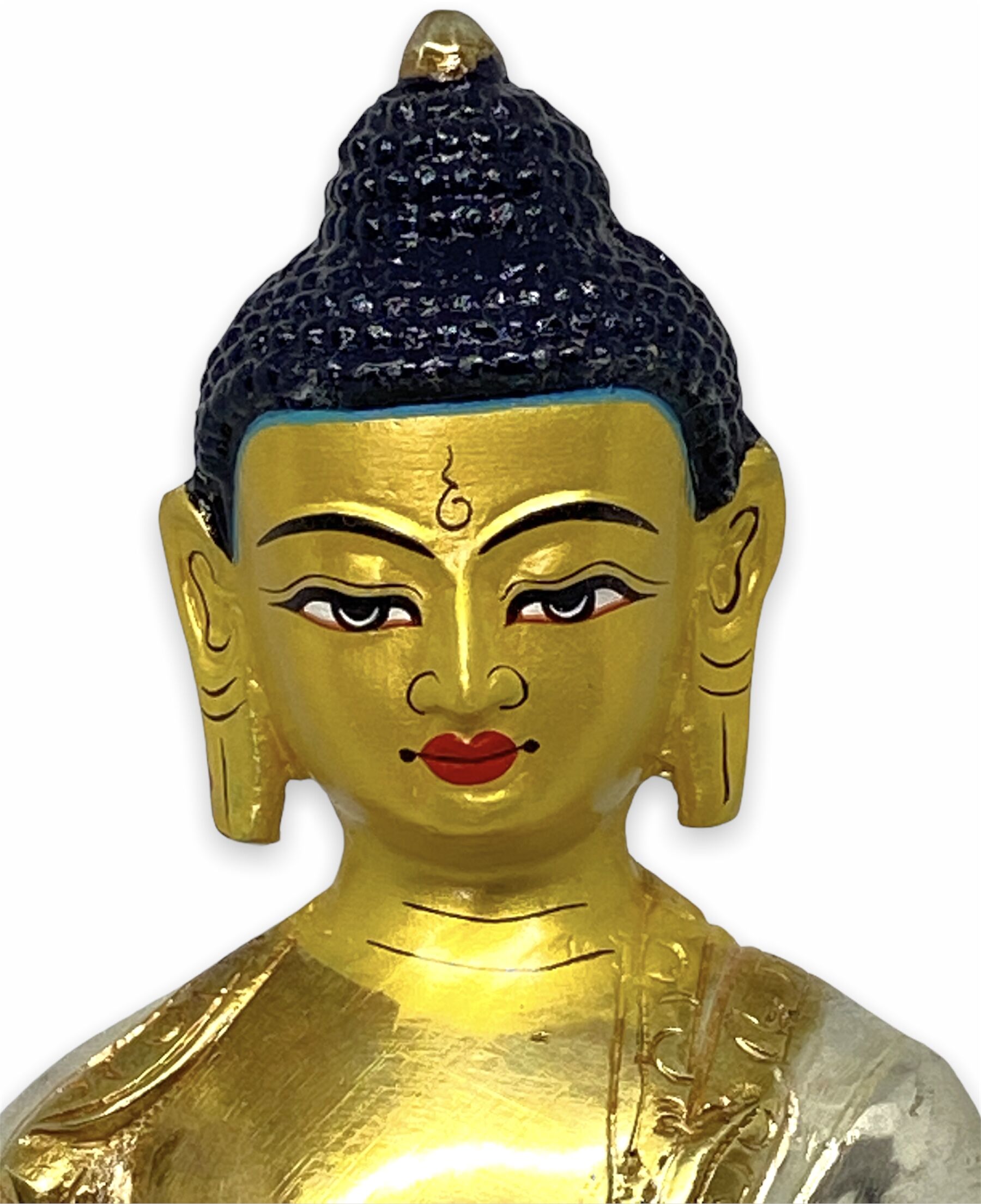 8.5 inches Gold Plated Buddha Statue 2 gold plated buddha statue