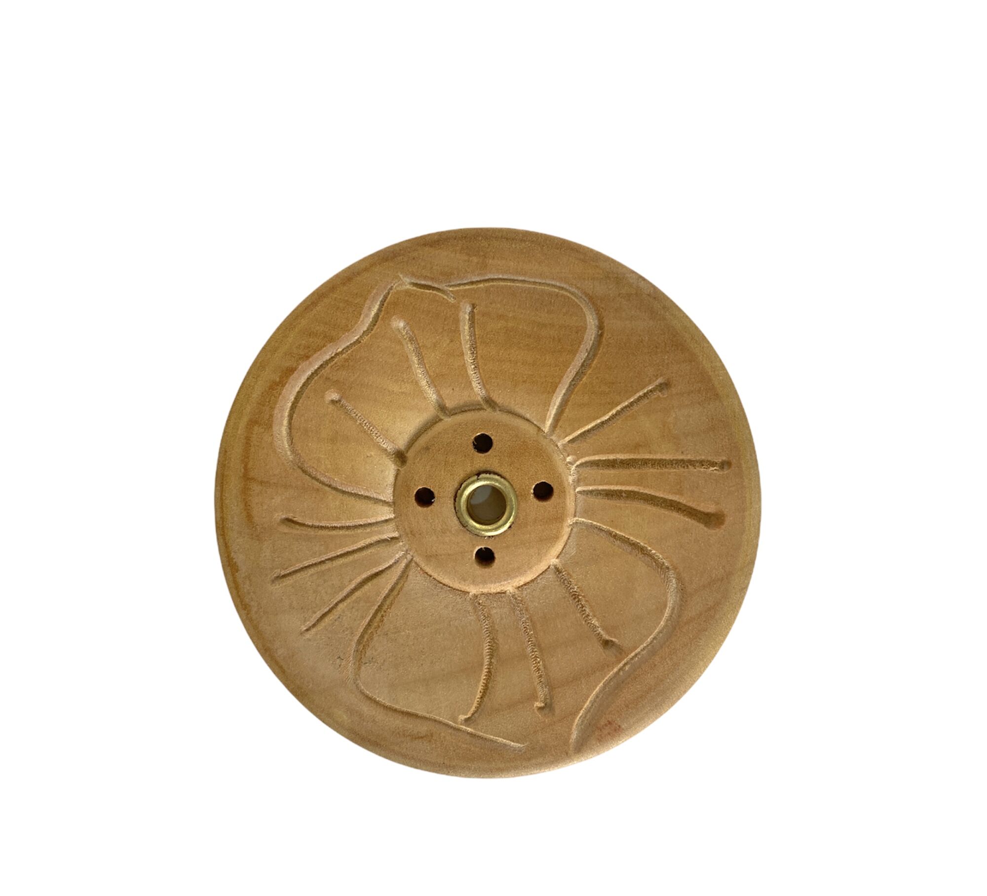 Sunflower Wood Incense Burner 1 Sunflower Wood Incense Burner