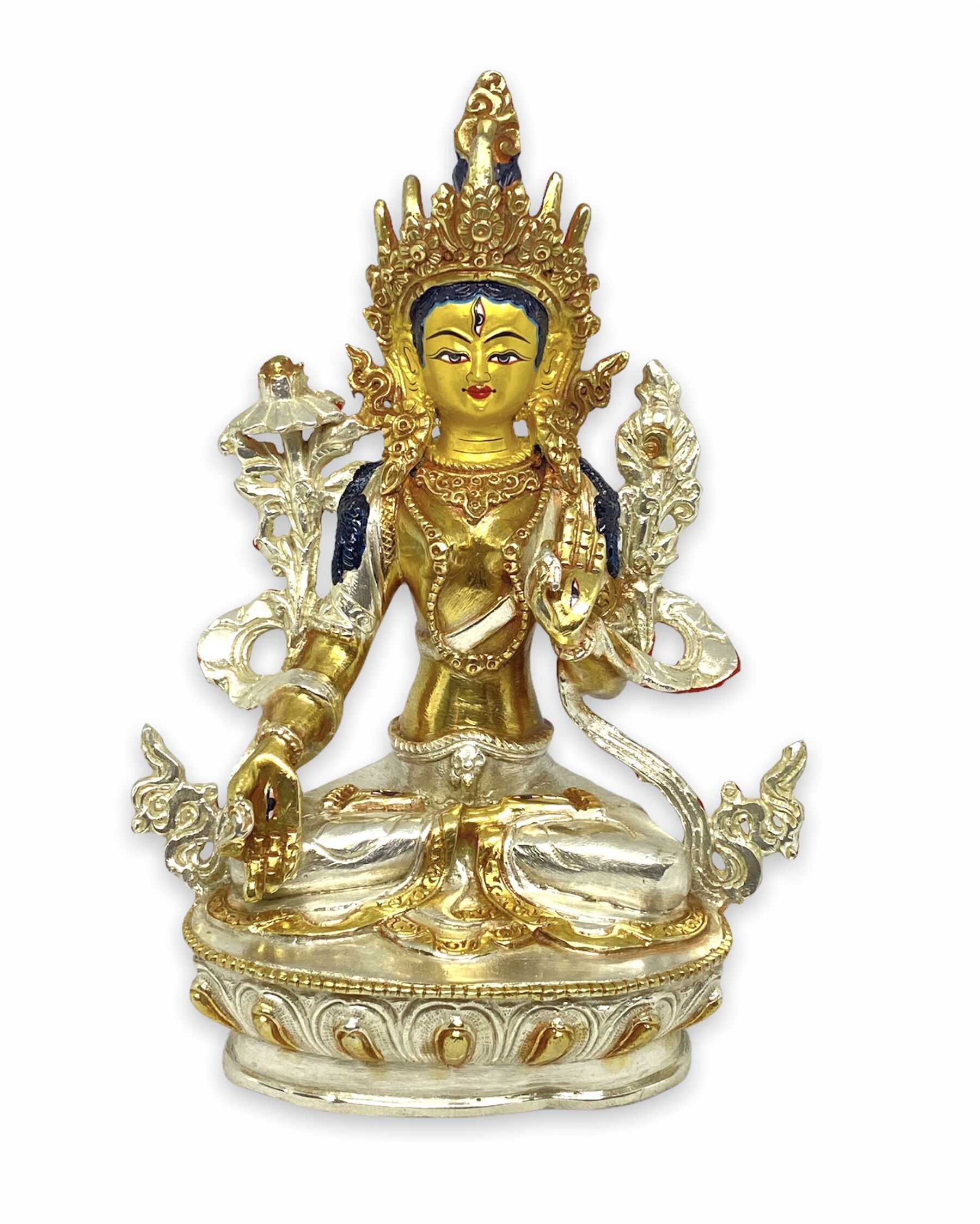 9.5 inches White Tara Statue 1 white tara statue nepal