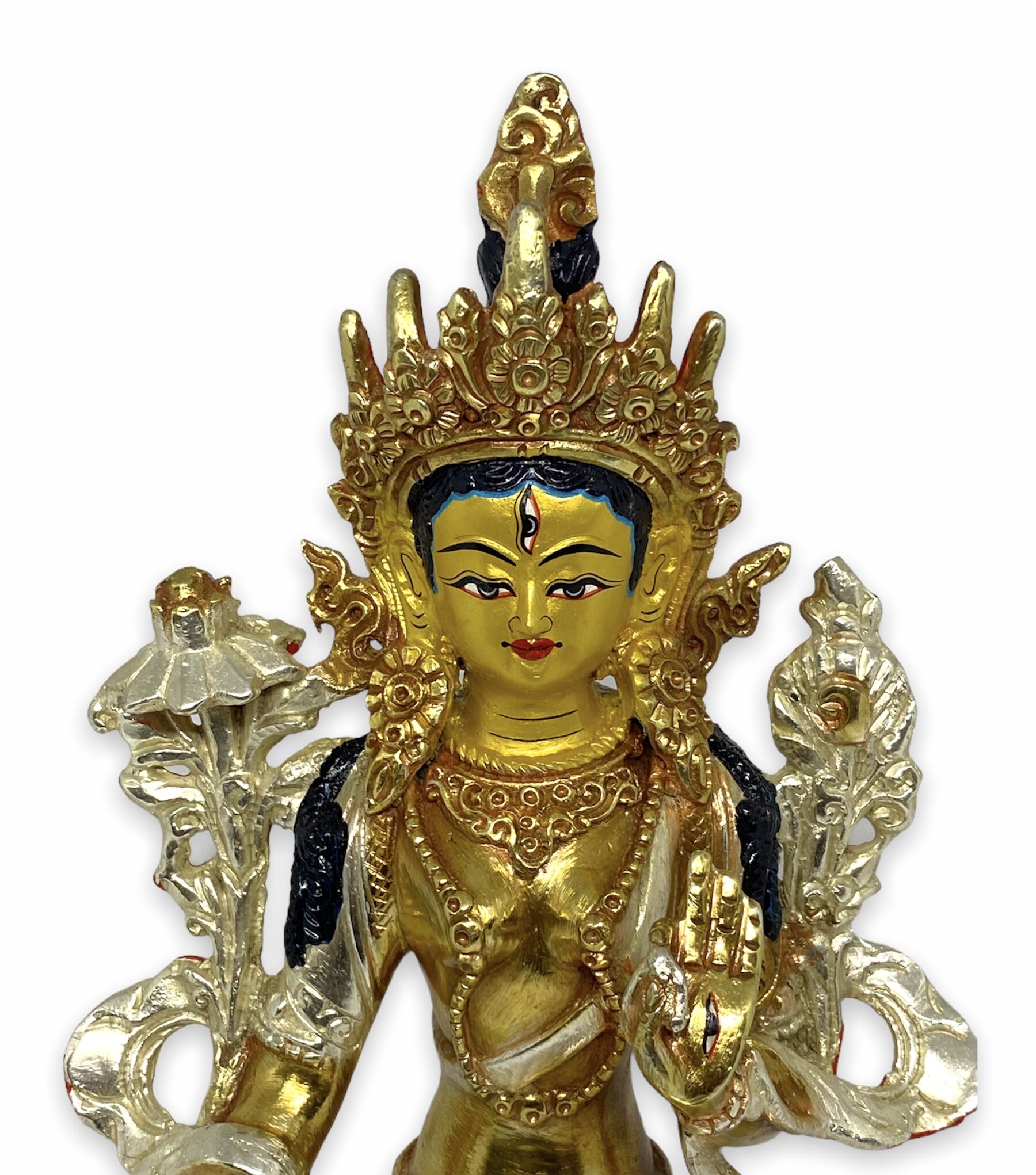 9.5 inches White Tara Statue 2 white tara statue nepal