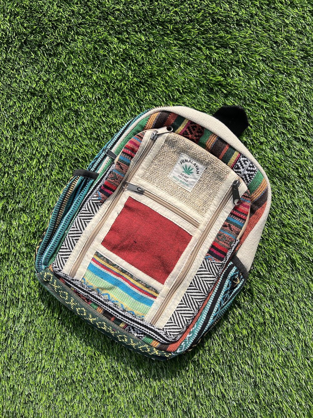 Vibrant Small Hemp Bag 1 Vibrant Small Hemp Bag