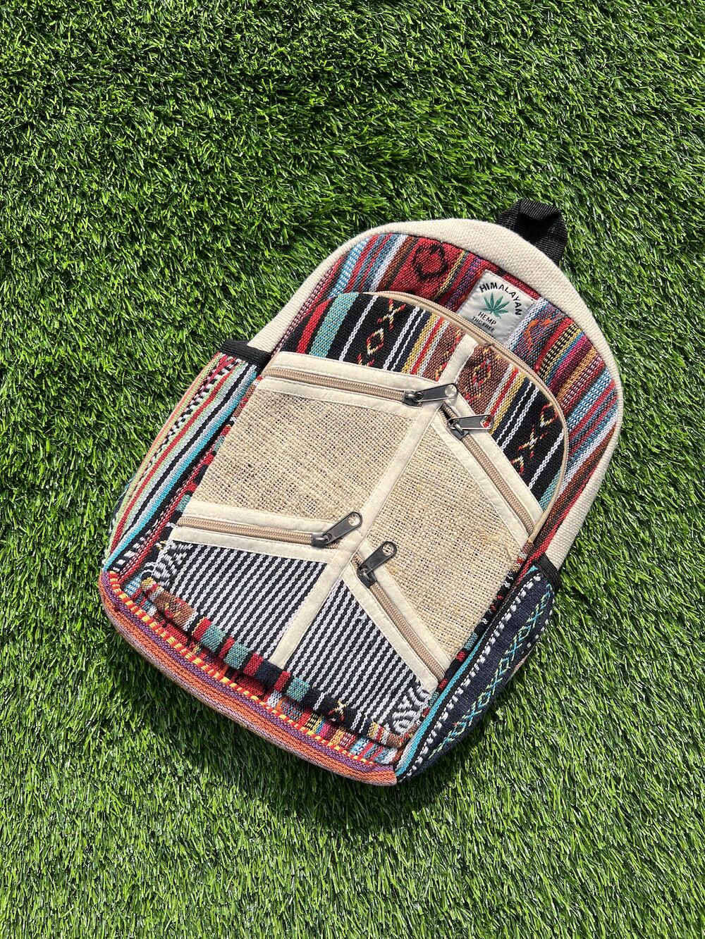 Natural Hemp Mini Backpack 1 Natural Hemp Mini Backpack