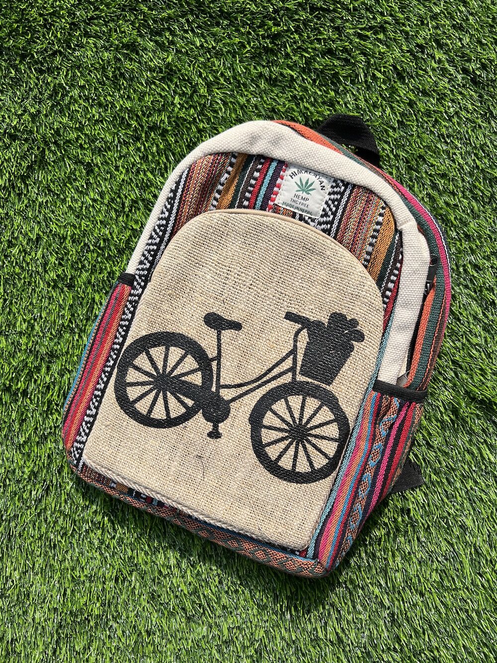Bicycle Hemp Mini Backpack 1 Bicycle Hemp Mini Backpack